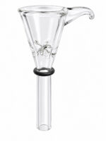 2.5-inch 9mm glass bowl slide with built-in glass screen