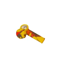 3.5 inch Desert silicone hand pipe with cap