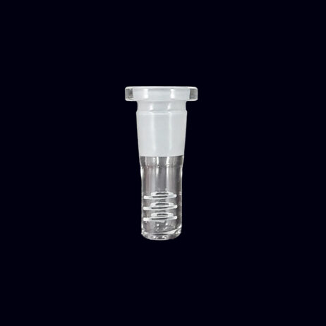 A clear plastic tube with a white cap.