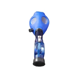 Blue Gas Mask Acrylic Bong
