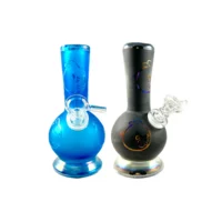 8-Inch Angry Birds Frosted Glass Bong | Collectible Design