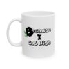 Bong & Coffee Ceramic Mug – 'Bong' Graphic Cannabis Coffee Cup (11oz, 15oz)