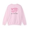 Retro Pink Logo Crewneck Sweatshirt – Twisted Sisters Glassworks Back Print