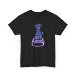 Blue & Purple Bong Graphic Tee “Can’t We All Just Get a Bong”