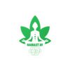 “Namastay Home and Get High” Vinyl Sticker – Yoga Cannabis Decal | Funny Weed Sticker