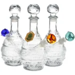 SeshGear vintage decanter glass bong with crystal accents
