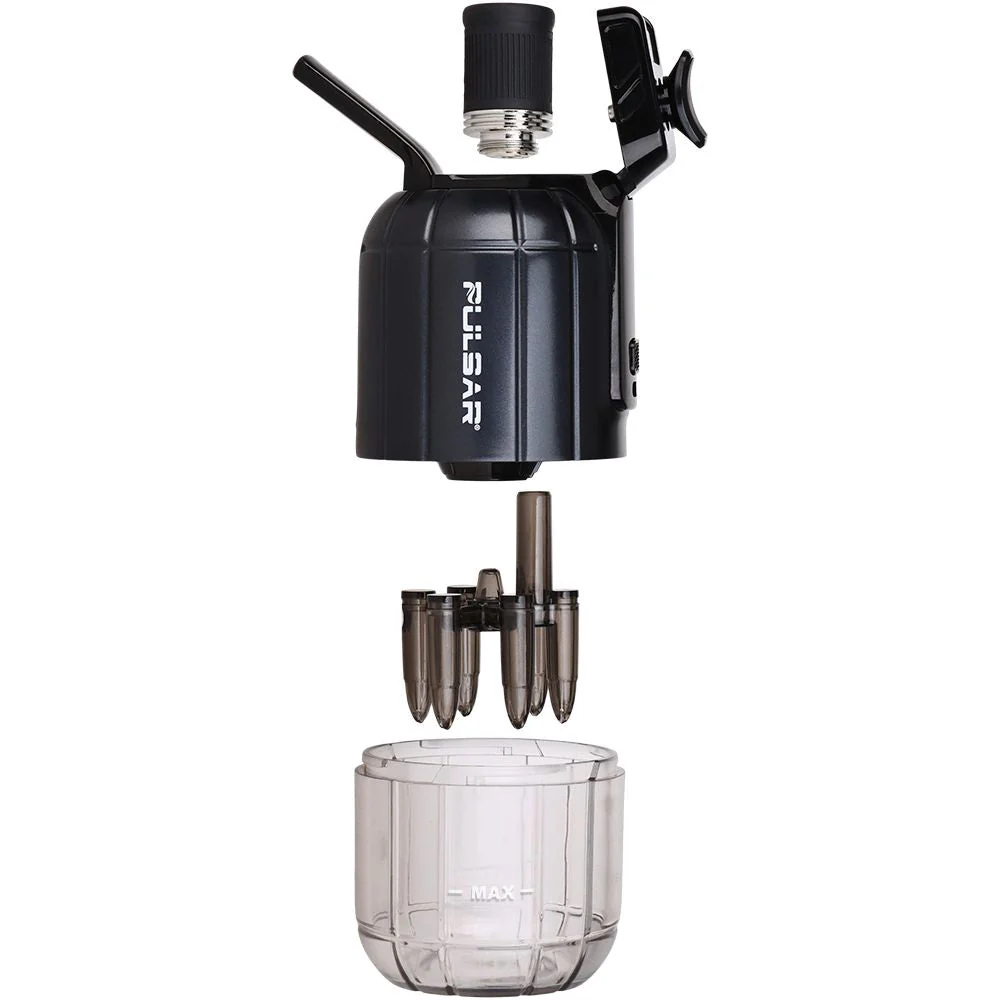 Exploded view of the Pulsar Dabtron 2.0 electric dab rig and removable components