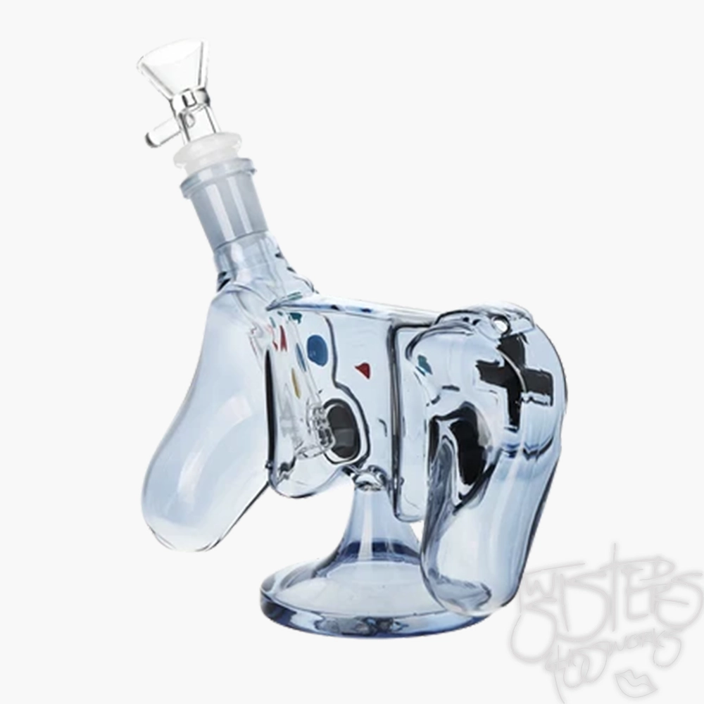 SeshGear Game Controller Bong back and mouthpiece view
